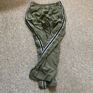 Abercrombie & Fitch Women’s Vintage Olive Green Button Lined Track Pants Size M